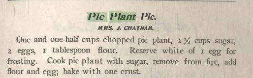 Pie Plant