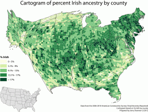 cartogram irish