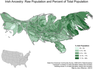 cartogram irish whale