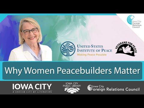 Why women peacebuilders matter